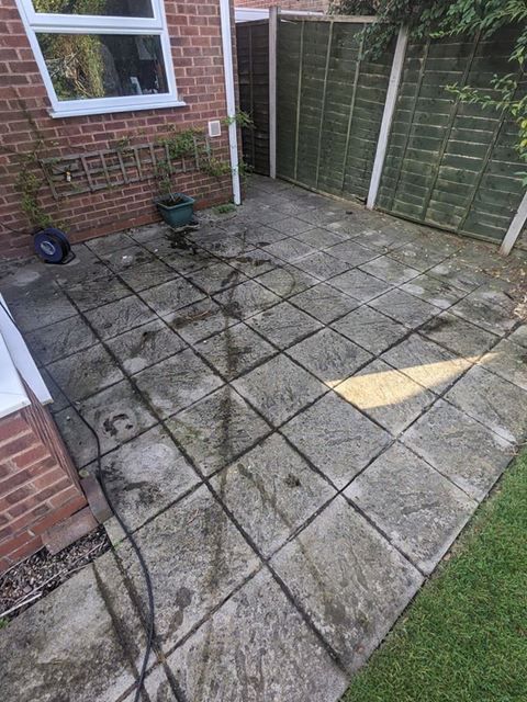 Patio Before Cleaning